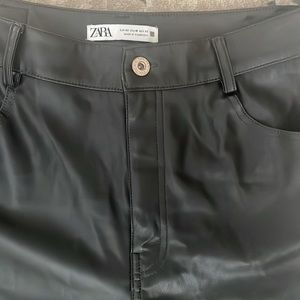 Zara faux leather pants
